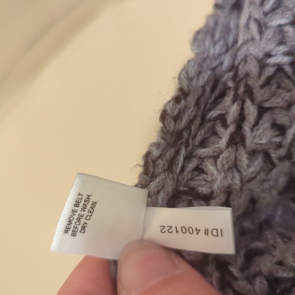 Express Design Studio Women's Gray Merino Wool Blend Cardigan, Size XS - Picture 7 of 7